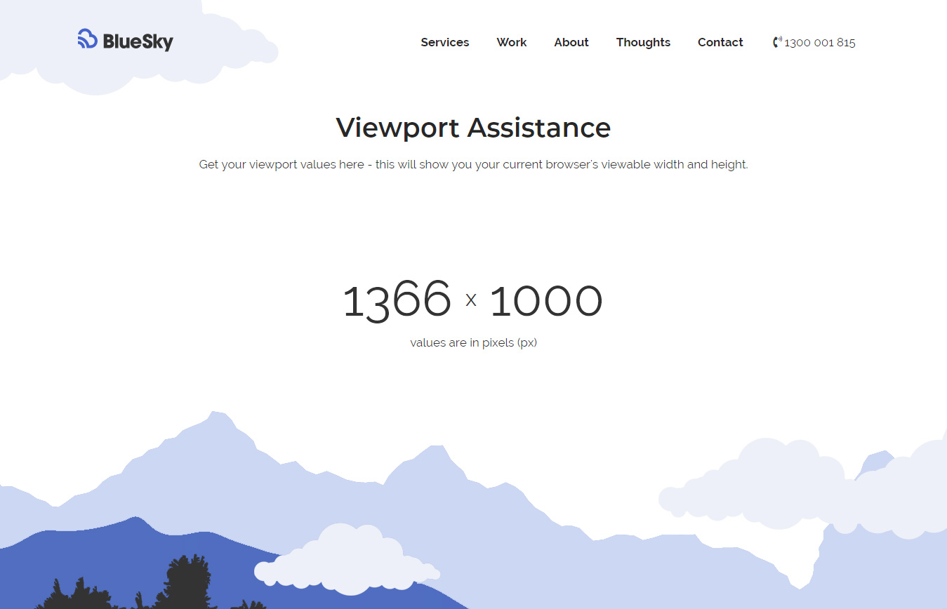 Browser Viewport Assistance | BlueSky Perth Custom Web + App Development